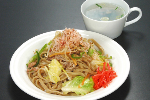 ごぼう麺焼うどん